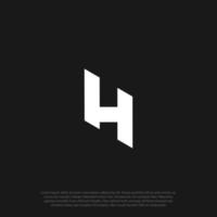 hl lh brev logotyp vektor design