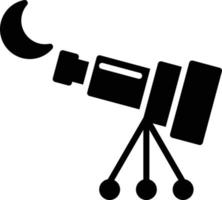 teleskop glyfikon vektor