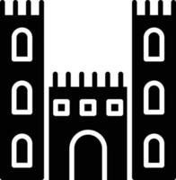 Burg-Glyphe-Symbol vektor