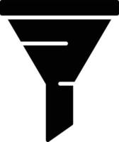 Filter-Glyphe-Symbol vektor