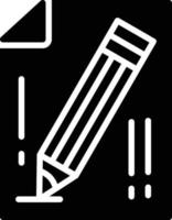 Bleistift-Glyphe-Symbol vektor