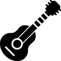 Gitarren-Glyphe-Symbol vektor