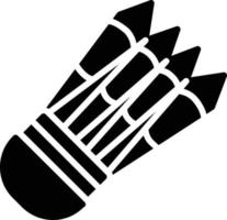 Badminton-Glyphe-Symbol vektor