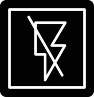 Flash-Glyphe-Symbol vektor