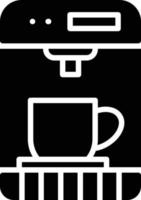 Glyphen-Symbol für Kaffeemaschine vektor