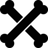 Knochen-Glyphe-Symbol vektor