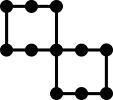Begrenzungsrahmen-Glyphe-Symbol vektor