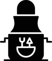 Schürze-Glyphe-Symbol vektor
