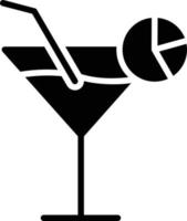 Cocktail-Glyphe-Symbol vektor