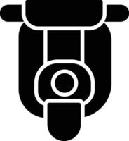 Symbol für Motorrad-Glyphe vektor