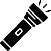 Taschenlampen-Glyphensymbol vektor