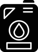 Ölflaschen-Glyphe-Symbol vektor