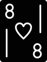 Glyphen-Symbol für Spielkarten vektor