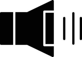 Audio-Glyphe-Symbol vektor