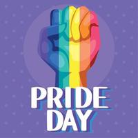 Pride-Day-Nachricht vektor