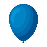 blauer ballon helium schwimmt vektor