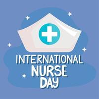 Poster zum Internationalen Tag der Krankenschwester vektor