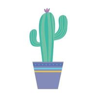 kaktus i lila pott vektor