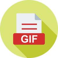 gif flaches langes Schattensymbol vektor