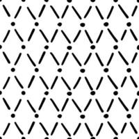 einfaches handgezeichnetes geometrisches Muster. abstrakte Flecken, Striche, Kreise, in Schwarz vektor