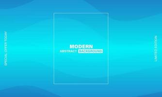 blau gewelltes modernes abstraktes Hintergrundfahnendesign vektor