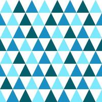 nahtloses Muster. weißer Hintergrund mit blauem Dreieck. Vektor-Illustration. vektor