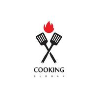 matlagning logotyp formgivningsmall vektor