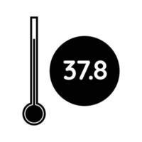 temperatur covid 19 symbol vektor