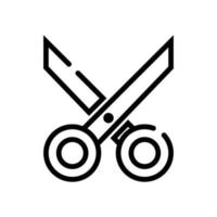 Symbol für die Scherenbenutzeroberfläche vektor