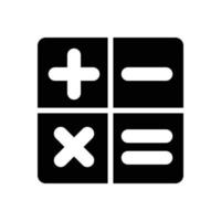 Symbol für die Benutzeroberfläche des Taschenrechners vektor