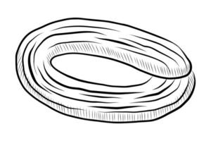 svart vektor illustration av mörbakelse småkakor isolerat på en vit bakgrund