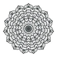 rundes Mandala-Design zum Ausmalen und Dekorieren vektor