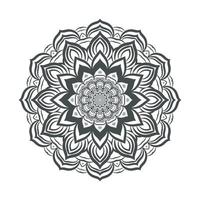 runda mandala design för färg sida och dekoration vektor