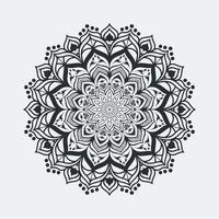 runda mandala design för färg sida och dekoration vektor