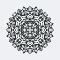 runda mandala design för färg sida och dekoration vektor