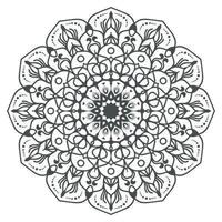 runda mandala design för färg sida och dekoration vektor