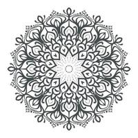 rundes Mandala-Design zum Ausmalen und Dekorieren vektor