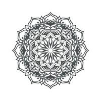 rundes Mandala-Design zum Ausmalen und Dekorieren vektor