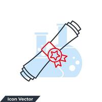 Diplom-Symbol-Logo-Vektor-Illustration. Preismedaillen-Symbolvorlage für Grafik- und Webdesign-Sammlung vektor
