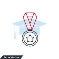 medalj ikon logotyp vektor illustration. medalj symbol mall för grafisk och webb design samling