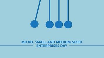 mikro, små och medelstor företag dag vektor