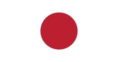 japanische flagge mit originalem rgb-farbvektorillustrationsdesign vektor