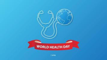 värld hälsa dag. vektor illustration