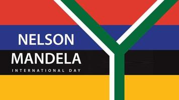 nelson mandela internationell dag. vektor illustration.