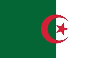 algerien-flagge mit ursprünglichem rgb-farbvektor-illustrationsdesign vektor