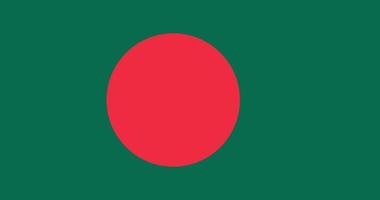 bangladesh flagga med original- rgb Färg vektor illustration design