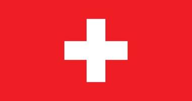 schweiz flagga med original- rgb Färg vektor illustration design
