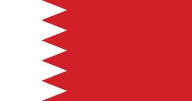 bahrain flagga med original- rgb Färg vektor illustration design