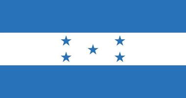 honduras-flagge mit ursprünglichem rgb-farbvektor-illustrationsdesign vektor