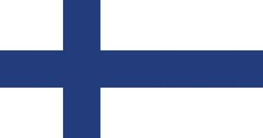 finland flagga med original- rgb Färg vektor illustration design